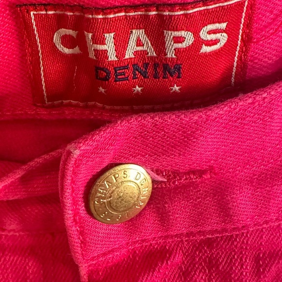 Chaps Pink Straight Leg Jeans Pink Size 12 - Picture 3 of 3